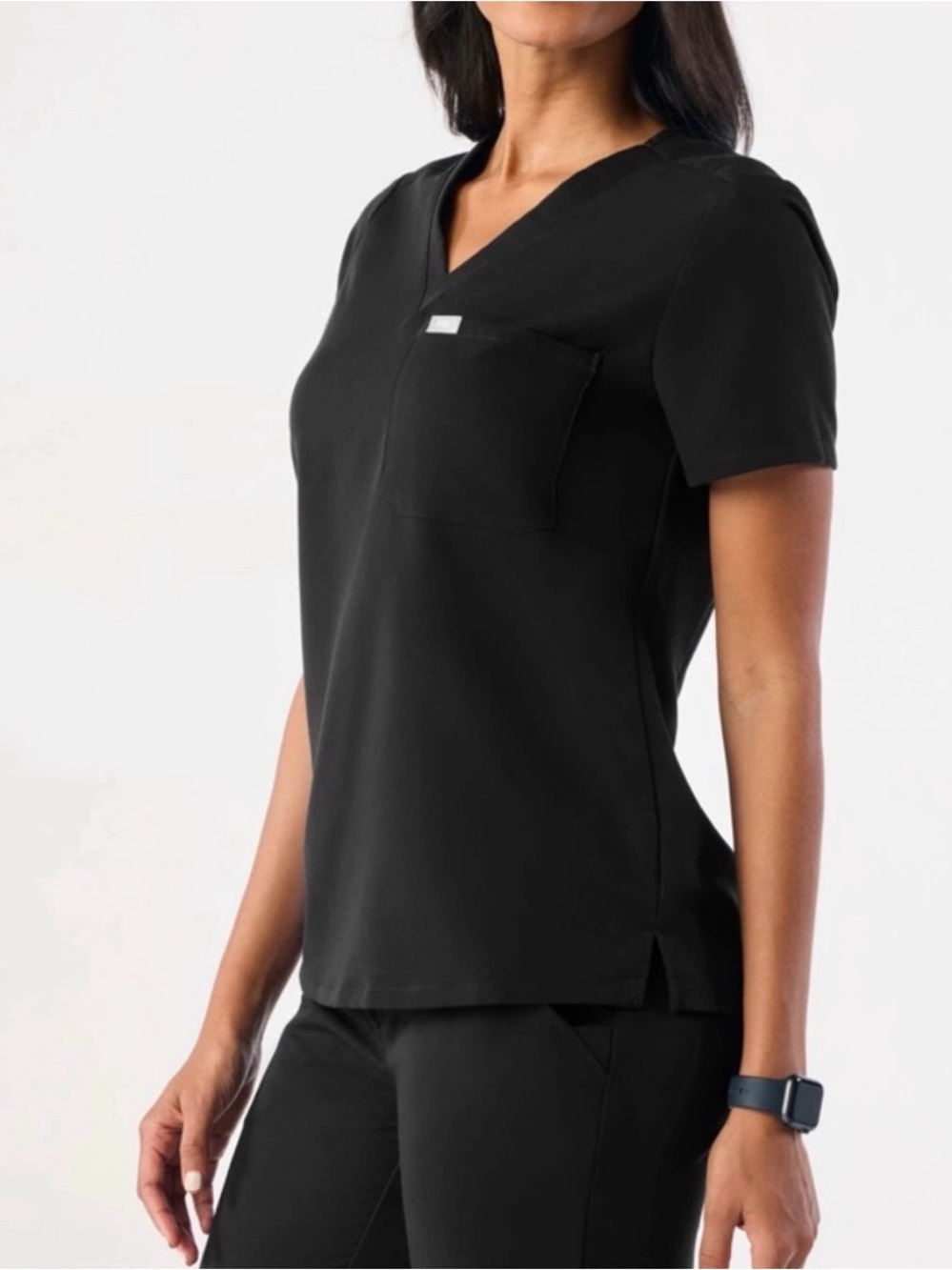 Figs Catarina One-Pocket Scrub Top Black Size 3XL - Picture 4 of 8